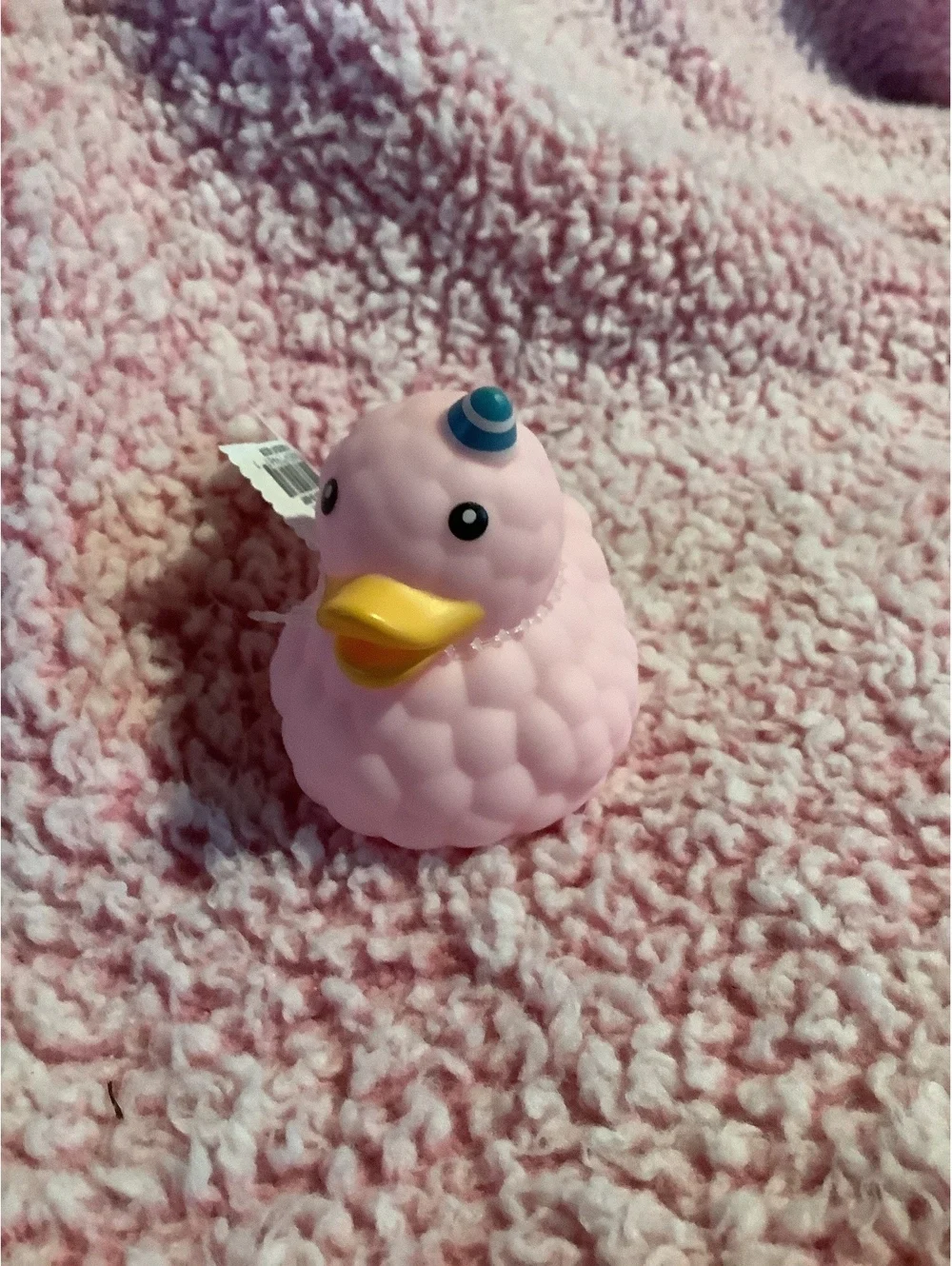Pink Party Hat Rubber Duck Bath Toy